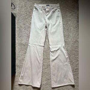 Express Blush 70’S Mid Rise Flared Pants